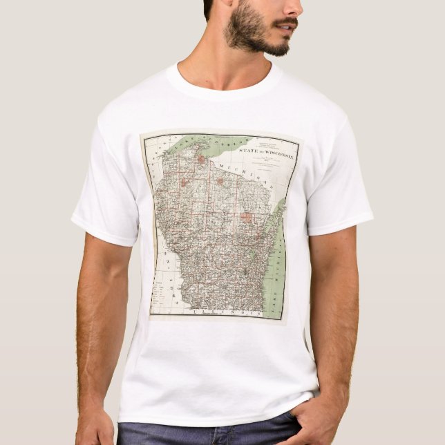 Camiseta Estado de Wisconsin (Frente)