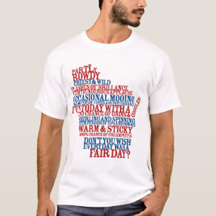 Camiseta Estado de Wisconsin justo