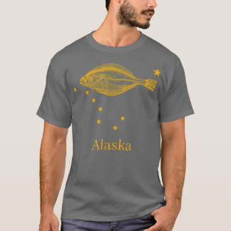 Camiseta Estado do Alasca - Pesca Halibut