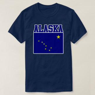Camiseta Estado do Alasca Sinalizador T-Shirt