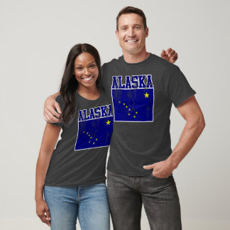 Camiseta Estado do Alasca Sinalizador T-Shirt (Distante)