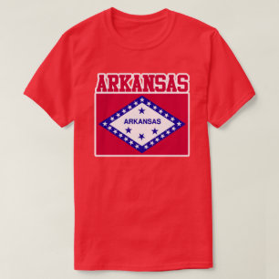 Camiseta Estado do Arkansas Flag T-Shirt