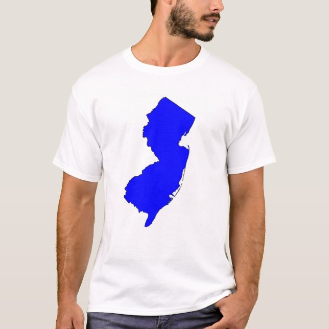 Camiseta Estado do azul de NJ (Frente)