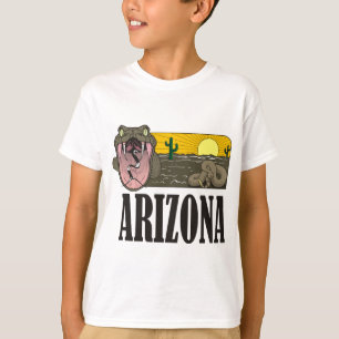 Camiseta Estado do cobra de arizona EUA: Cascavel e deserto