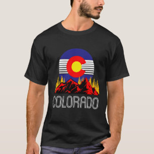 Camiseta Estado do Colorado Denver Flag Souvenir Mountain V