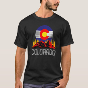 Camiseta Estado do Colorado Denver Flag Souvenir Mountain V