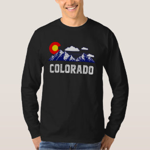 Camiseta Estado do Colorado Denver Map Flag Co Souvenir Mou