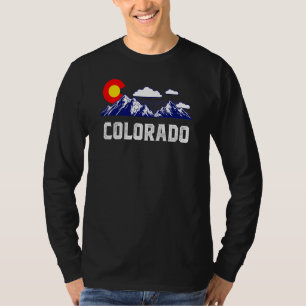 Camiseta Estado do Colorado Denver Map Flag Co Souvenir Mou