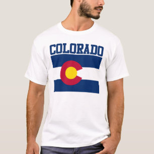 Camiseta Estado do Colorado Flag T-Shirt