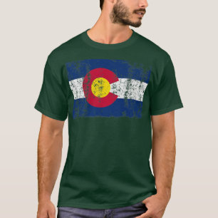 Camiseta Estado do Colorado Flag T Shirt Gift for Men Women