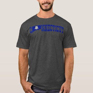 Camiseta Estado do Connecticut e Orgulho de Sinalizador do