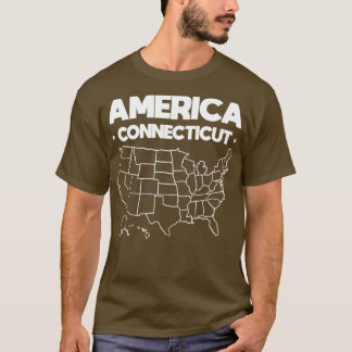 Camiseta Estado do Connecticut para oferta dos EUA