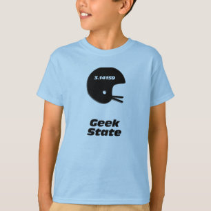Camiseta Estado do Geek do Capacete de Futebol