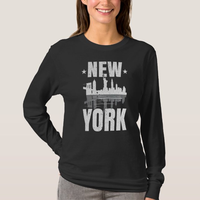 Camiseta Estado do Império do New Yorker, Viagem nos Estado (Frente)