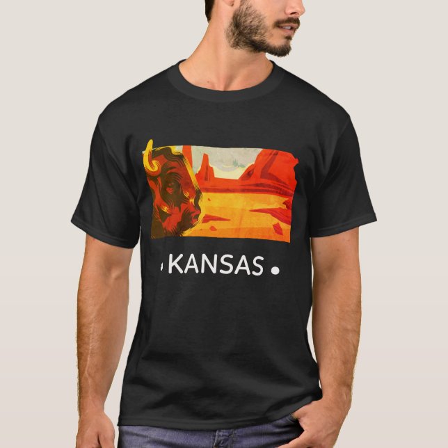 Camiseta Estado do Kansas (Frente)