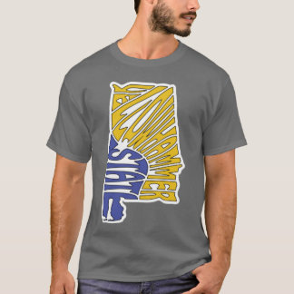 Camiseta Estado do Martelo Amarelo Alabama
