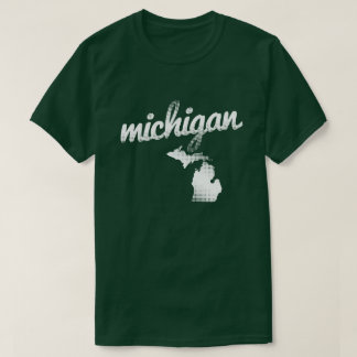 Camiseta Estado do Michigan no branco