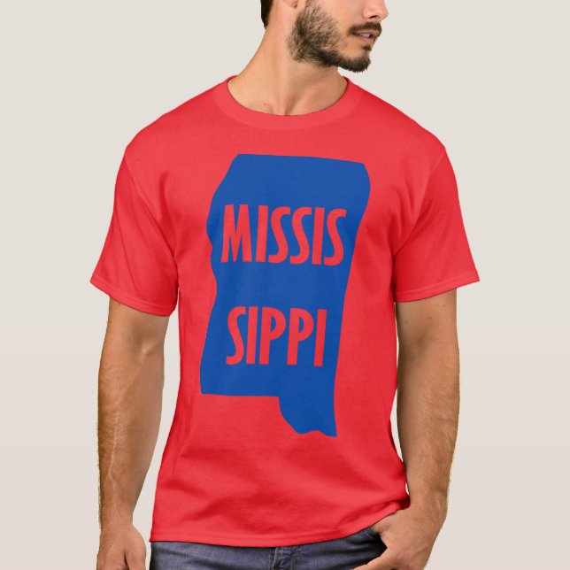 Camiseta Estado do Mississippi 3 (Frente)
