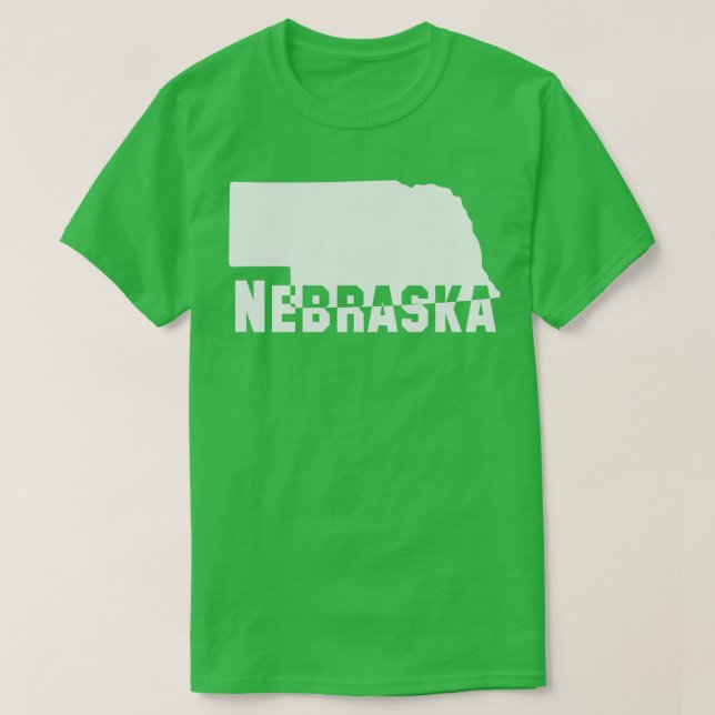 Camiseta estado do Nebraska (Frente do Design)