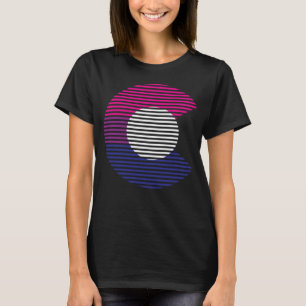 Camiseta Estado do Orgulho do Colorado C Bandeira Bissexual