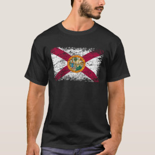 Camiseta Estado do pavilhão da Flórida FL Estado de Sol uti