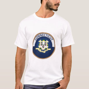 Camiseta Estado do selo do pavilhão de Connecticut T-Shirt
