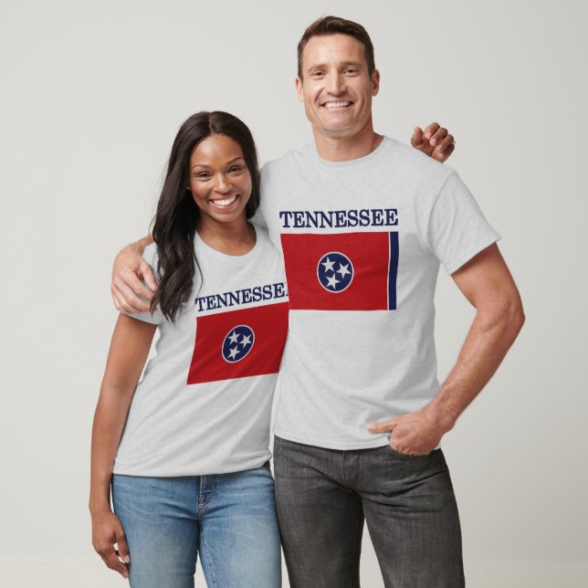 Camiseta Estado do Tennessee Flag American Roupa T shirt (Unissex)