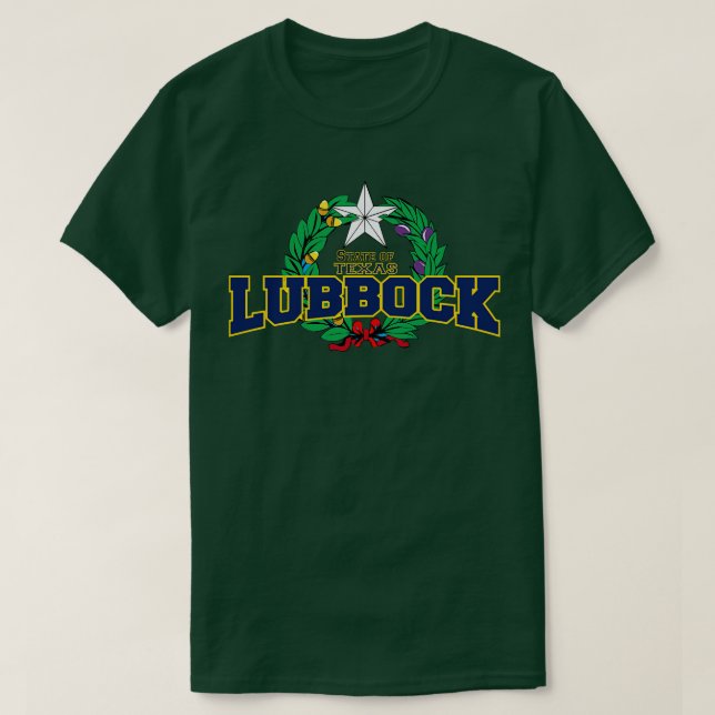 Camiseta Estado do Texas Lubbock EUA (Frente do Design)