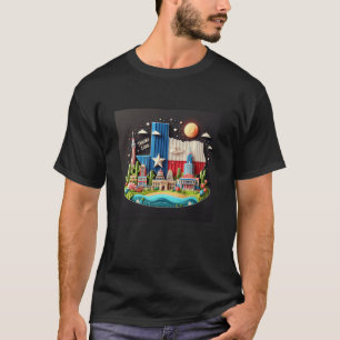 Camiseta Estado Do Texas No U.A Sticker2
