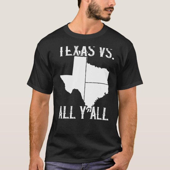 Camiseta Estado do Texas Pride Texas Vs All Y (Frente)