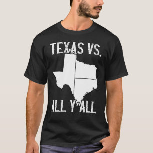 Camiseta Estado do Texas Pride Texas Vs All Y