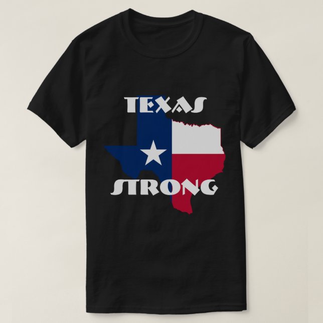 Camiseta Estado do Texas "Texas forte " (Frente do Design)
