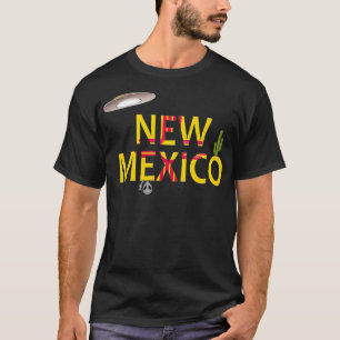 Camiseta Estado dos EUA Novo Meico Gift Tee Flag UFO e Alie