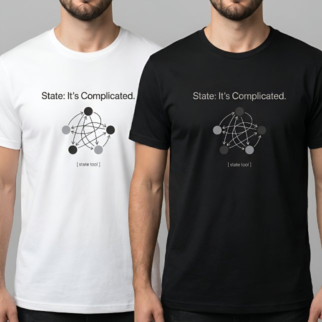 Camiseta Estado É Complicado Humor de Programador (Criador carregado)