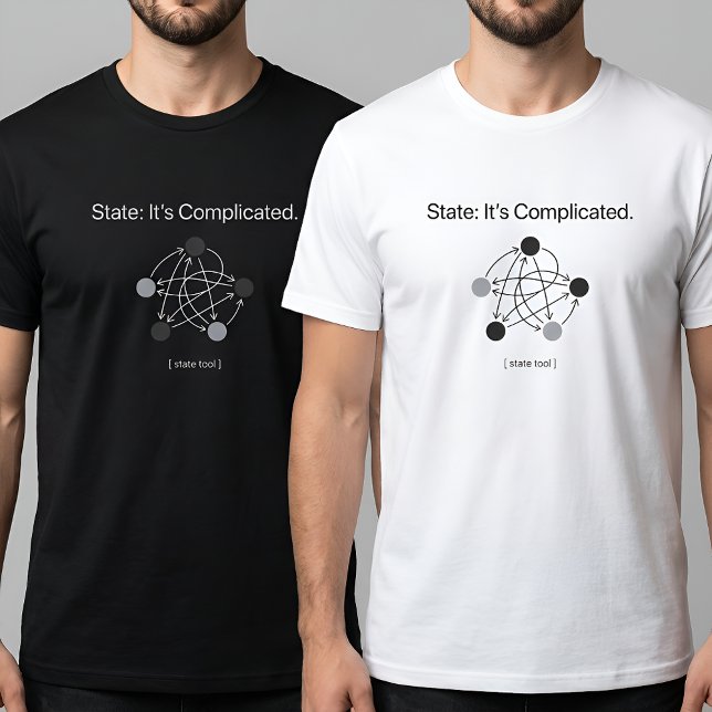 Camiseta Estado É Complicado Humor de Programador (Criador carregado)