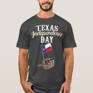Camiseta Estado Histórico do Dia da Independência do Texas