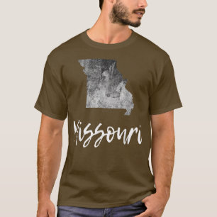 Camiseta Estado inicial do gráfico Vintage do mapa do Misso