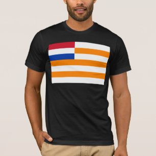 Camiseta Estado livre alaranjado, bandeira de África do Su