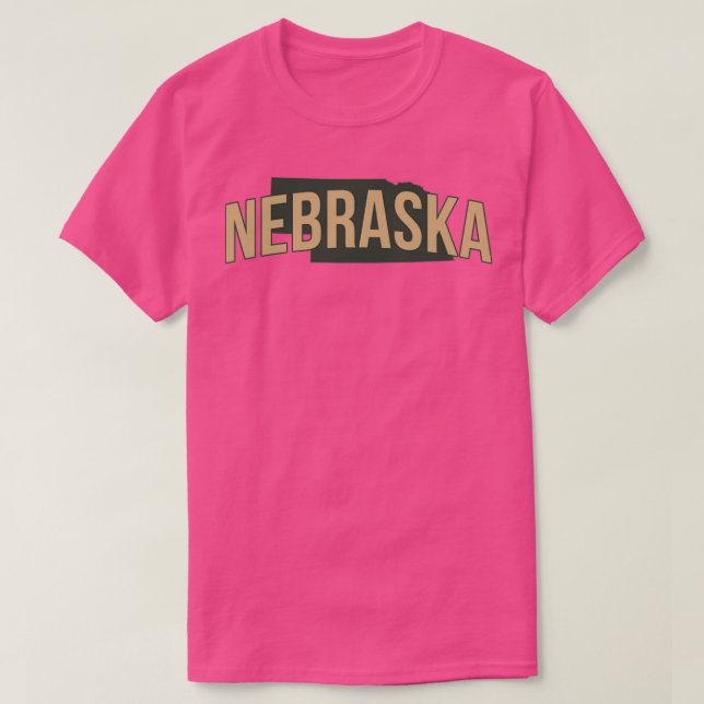 Camiseta estado nebrask (Frente do Design)