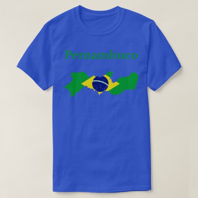Camiseta Estado pernambucano - Design do mapa de Sinalizado (Frente do Design)