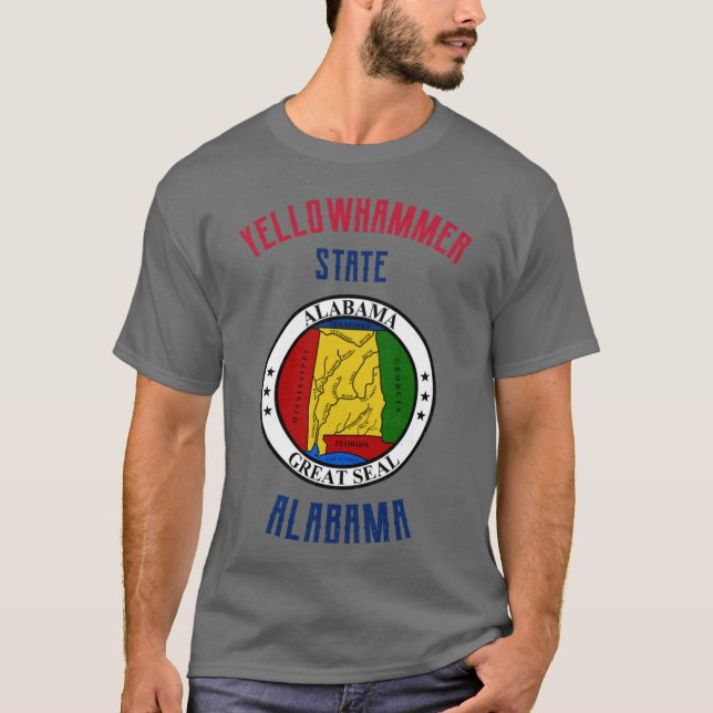 Camiseta Estado Yellowhammer Alabama (Frente)