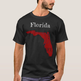 Camiseta Estados da Flórida [Design Berry Red]