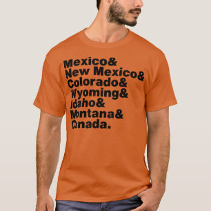 Camiseta Estados de Trilha de Divisões Continental
