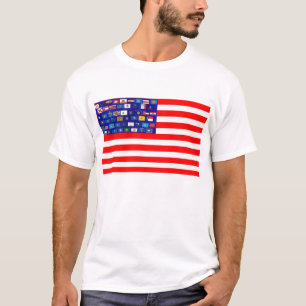 CAMISETA ESTADOS DOS EUA PARA O TSHIRT DAS ESTRELAS