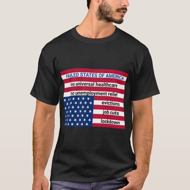 CAMISETA ESTADOS FALHADOS DA AMÉRICA (Frente)