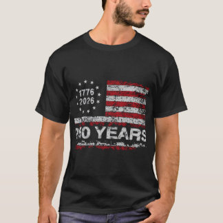 Camiseta Estados Unidos 250º Aniversário de Nascimento Retr