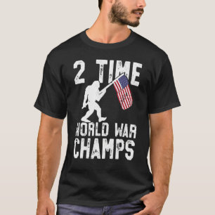 Camiseta Estados Unidos 2 vezes campeões da guerra mundial