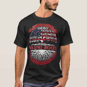 Camiseta Estados Unidos: Bandeira Escandinava Americana Cre