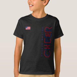 Camiseta Estados Unidos Cheerleading Patriótico Vermelho Br