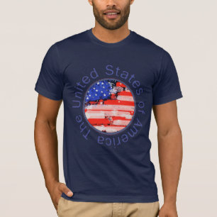 Camiseta estados unidos da américa . bandeira